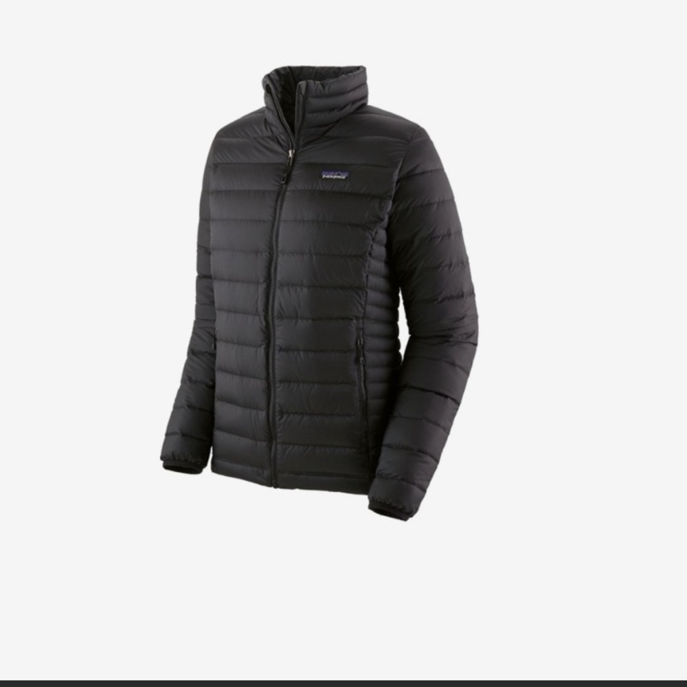 Like new Patagonia down sweater jacket. Black. Size small.